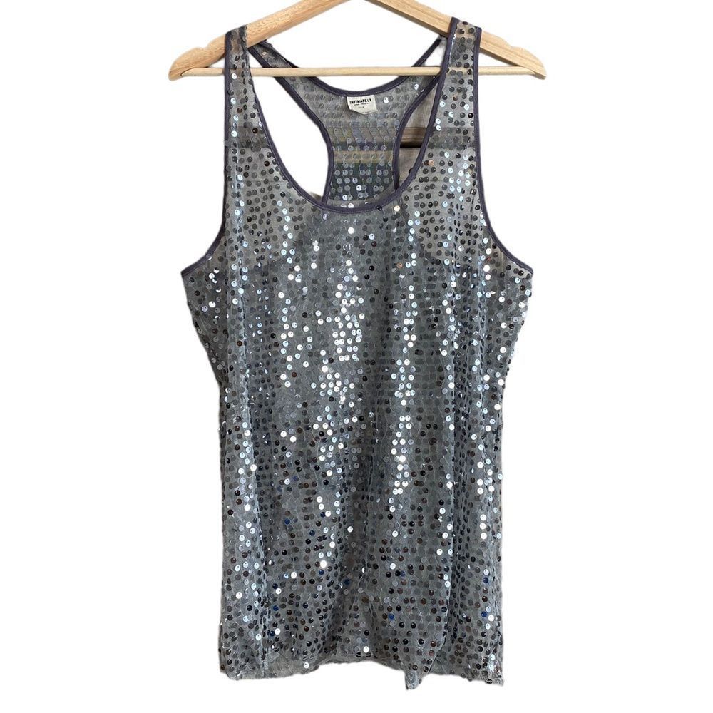 Free People sequin racerback tank